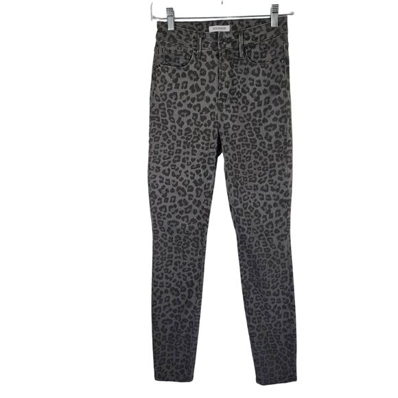 Good American Denim - Good American Good Legs Leopard Print Women's Skinny Jeans 0/25